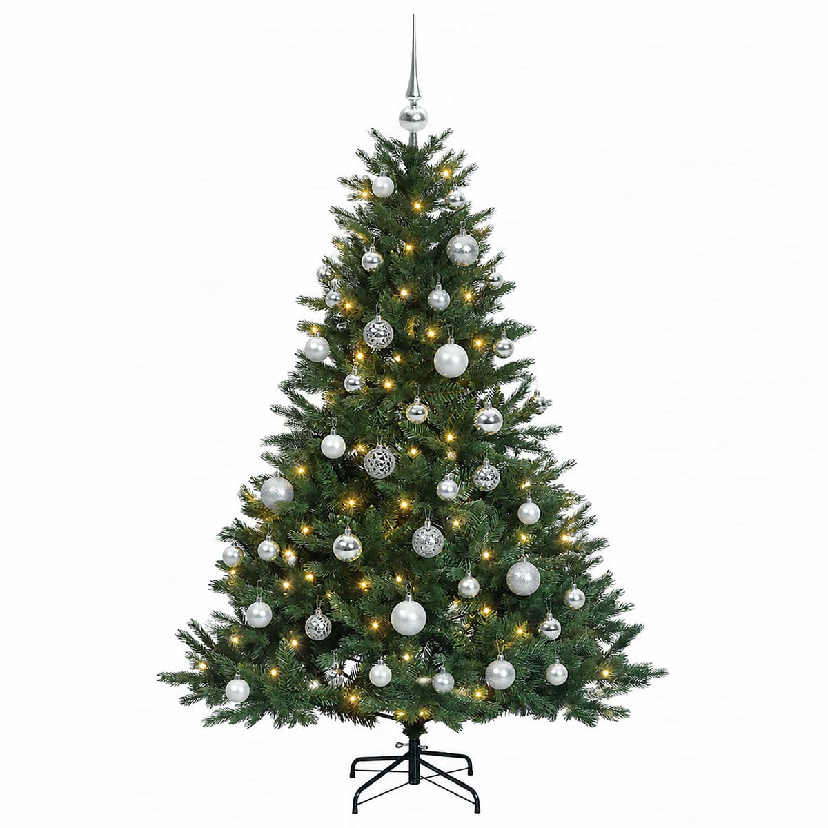 Artificial Christmas Tree with Bauble 120 cm 150 LEDs