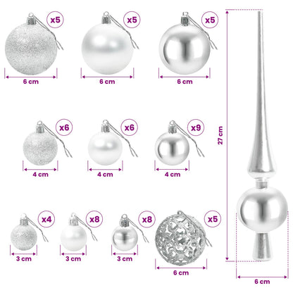 Artificial Christmas Tree with Bauble 120 cm 150 LEDs