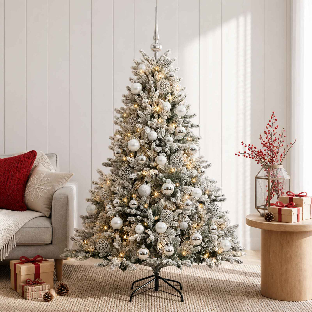 Artificial Christmas Tree with Bauble 120 cm 150 LEDs
