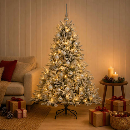 Artificial Christmas Tree with Bauble 150 cm 150 LEDs