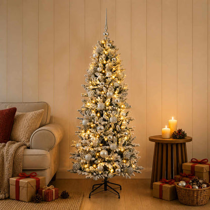 Artificial Christmas Tree with Bauble 150 cm 150 LEDs