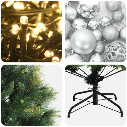 Artificial Christmas Tree with Bauble 120 cm 150 LEDs
