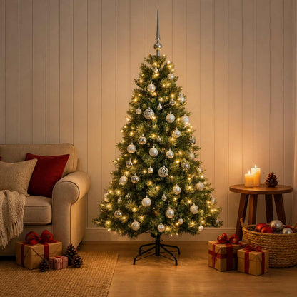 Artificial Christmas Tree with Bauble 120 cm 150 LEDs
