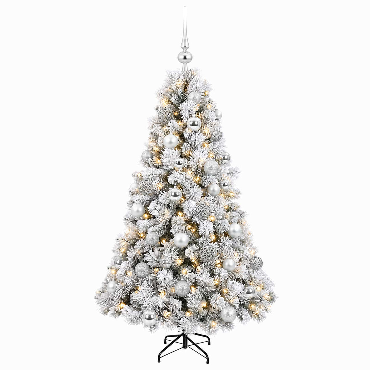 Artificial Christmas Tree with Bauble 120 cm 150 LEDs