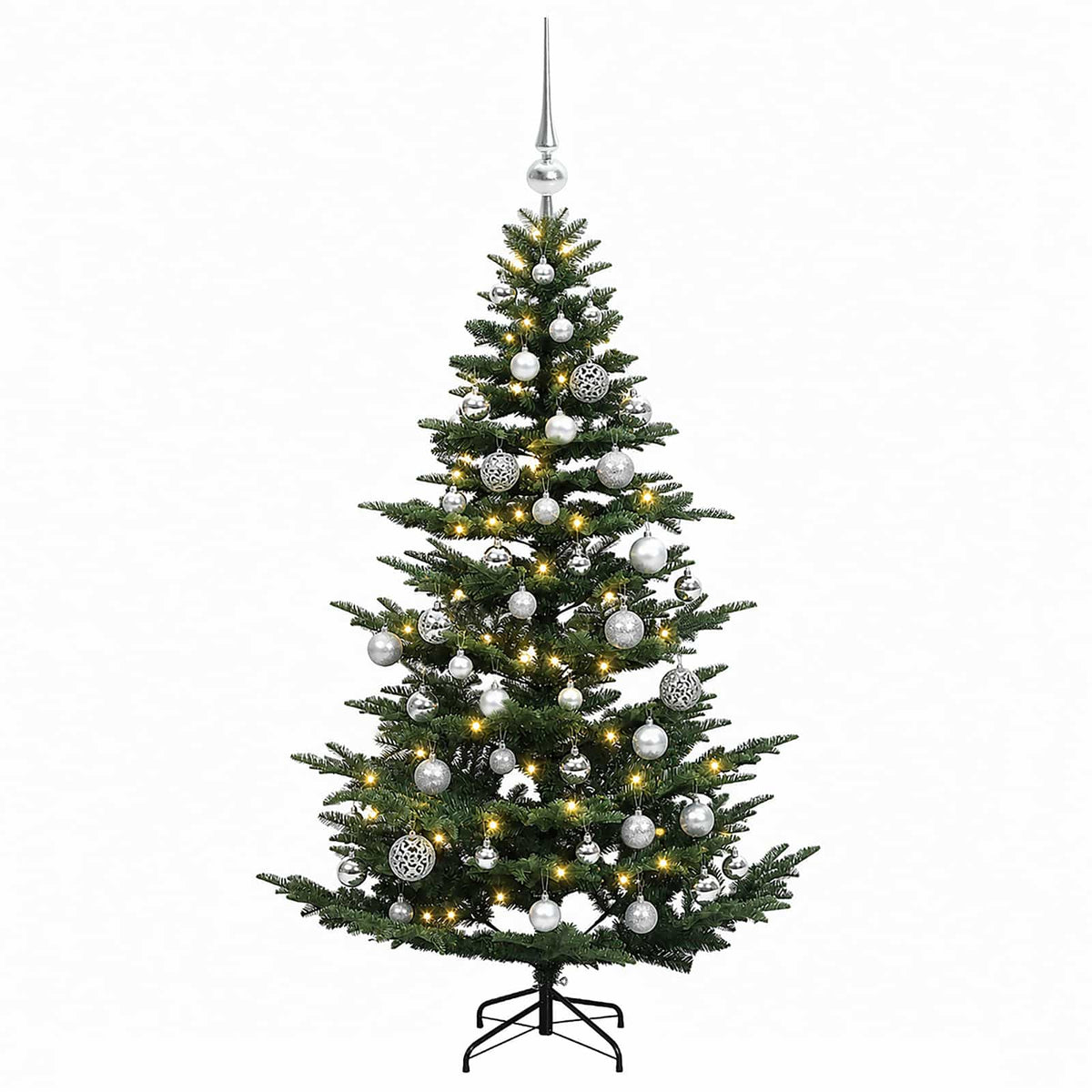 Artificial Christmas Tree with Bauble 120 cm 150 LEDs