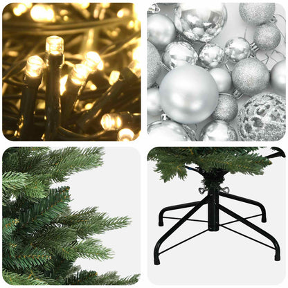 Artificial Christmas Tree with Bauble 150 cm 150 LEDs