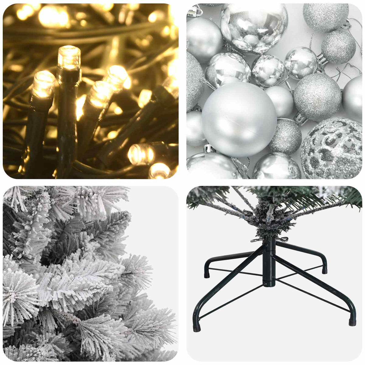 Artificial Christmas Tree with Bauble 120 cm 150 LEDs