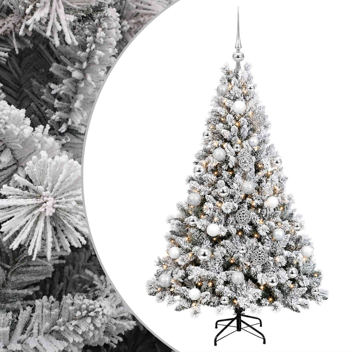 Artificial Christmas Tree with Bauble 150 cm 150 LEDs