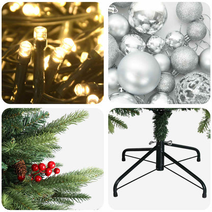 Artificial Christmas Tree with Bauble 150 cm 150 LEDs