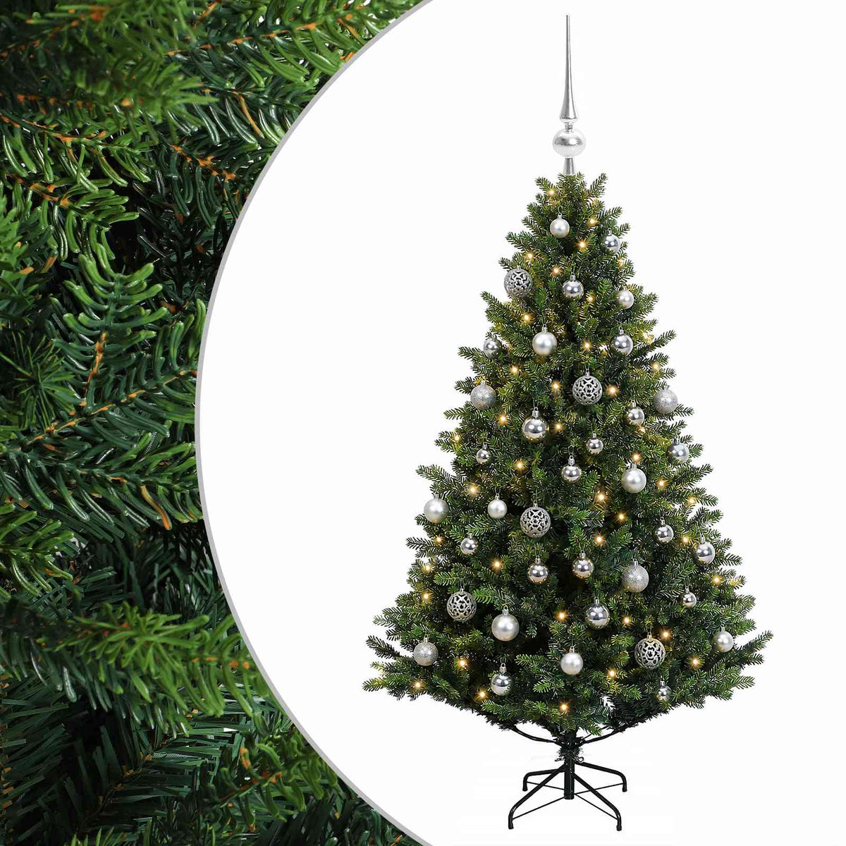 Artificial Christmas Tree with Bauble 120 cm 150 LEDs