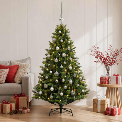Artificial Christmas Tree with Bauble 150 cm 150 LEDs