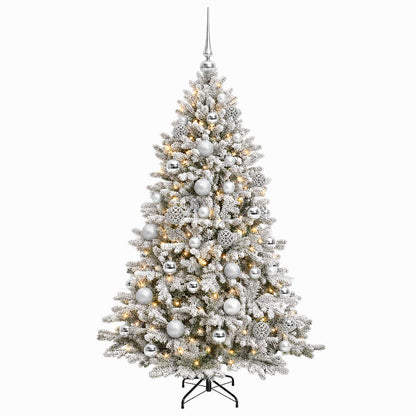 Artificial Christmas Tree with Bauble 150 cm 150 LEDs