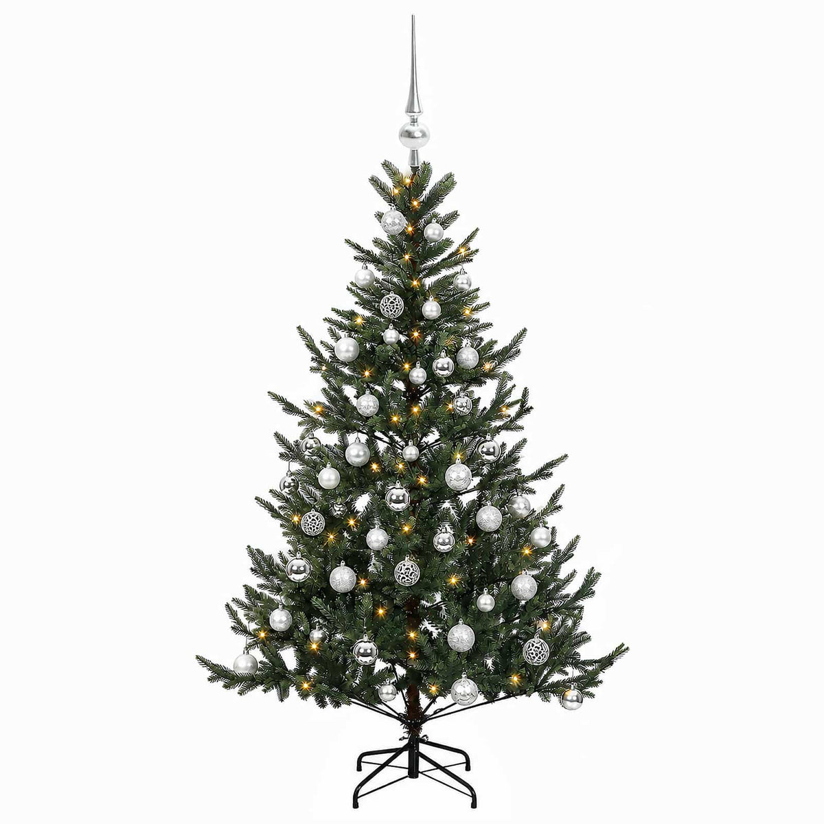 Artificial Christmas Tree with Bauble 120 cm 150 LEDs