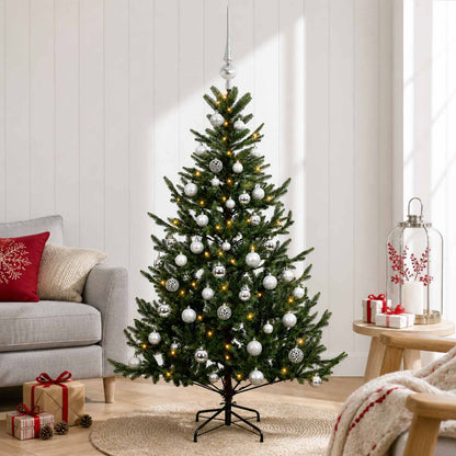 Artificial Christmas Tree with Bauble 150 cm 150 LEDs