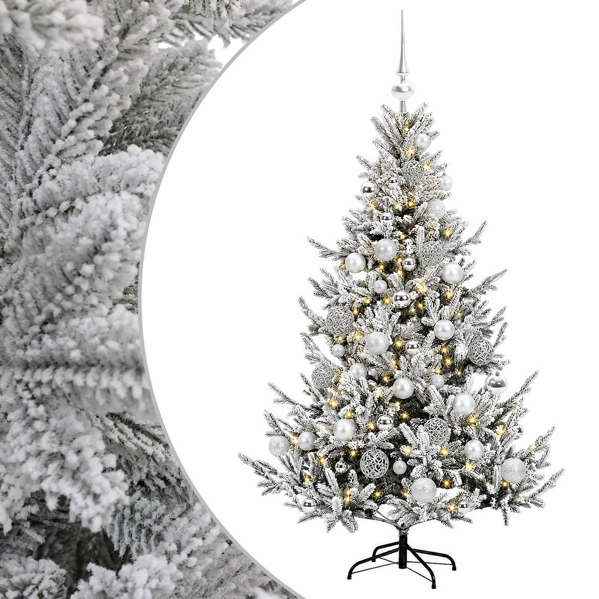 Artificial Christmas Tree with Bauble 120 cm 150 LEDs