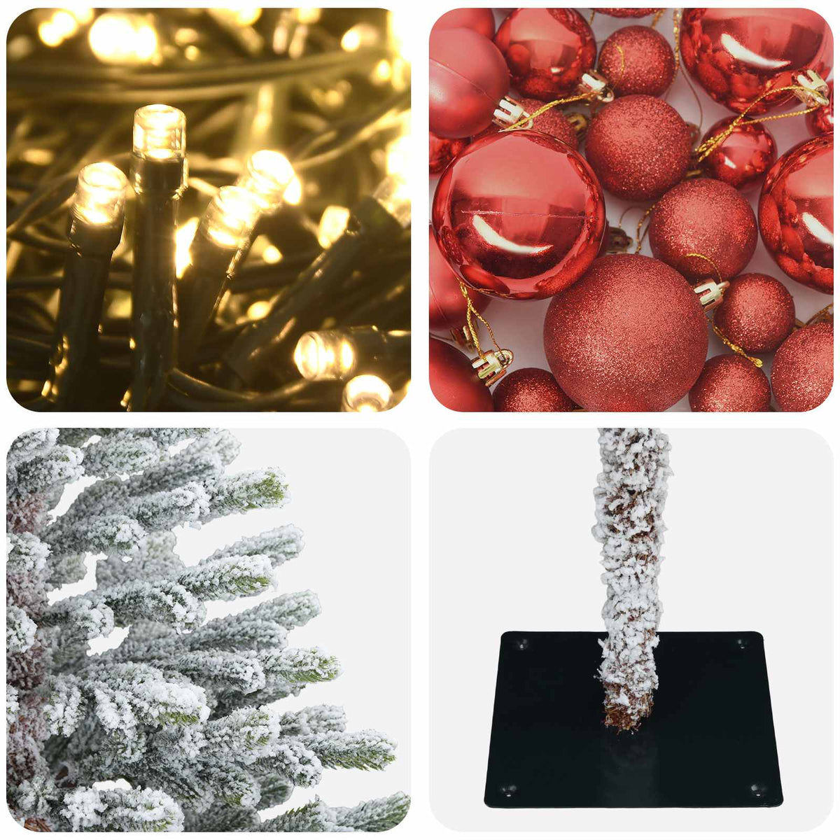 Artificial Christmas Tree with Bauble 150 cm 150 LEDs