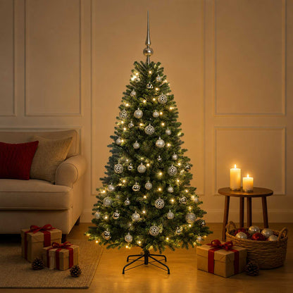 Artificial Christmas Tree with Bauble 150 cm 150 LEDs