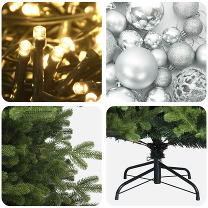 Artificial Christmas Tree with Bauble 150 cm 150 LEDs