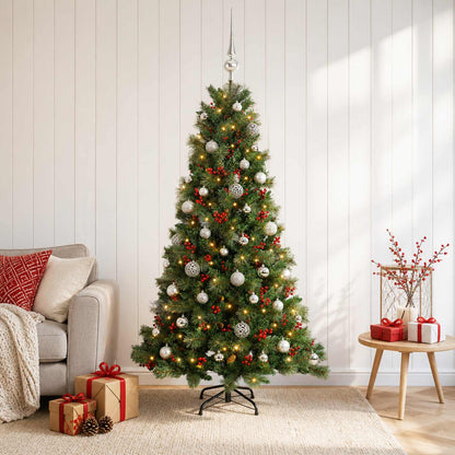 Artificial Christmas Tree with Bauble 150 cm 150 LEDs