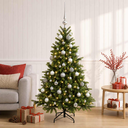 Artificial Christmas Tree with Bauble 150 cm 150 LEDs