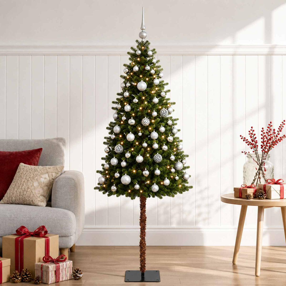Artificial Christmas Tree with Bauble 120 cm 150 LEDs