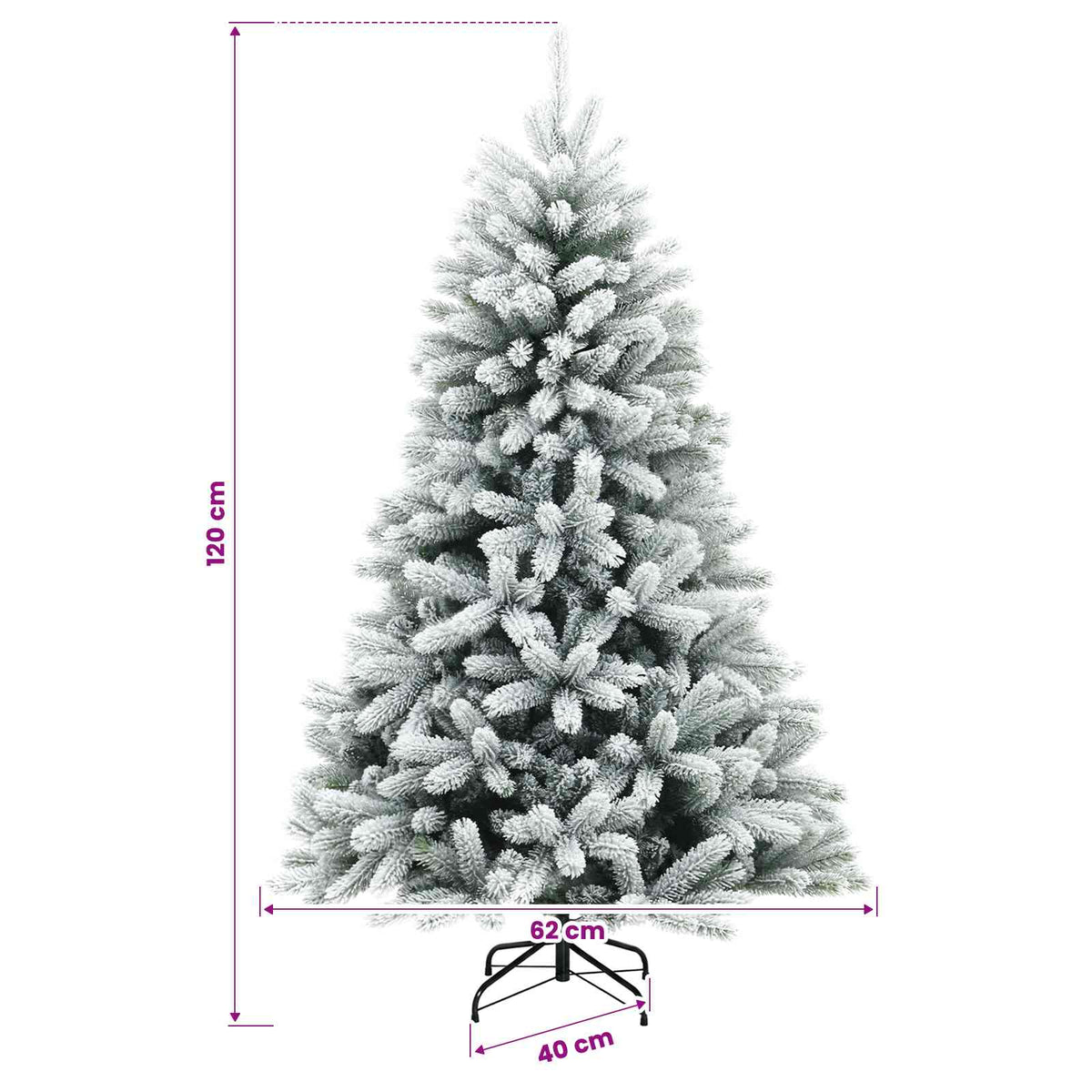 Artificial Christmas Tree with Bauble 120 cm 150 LEDs