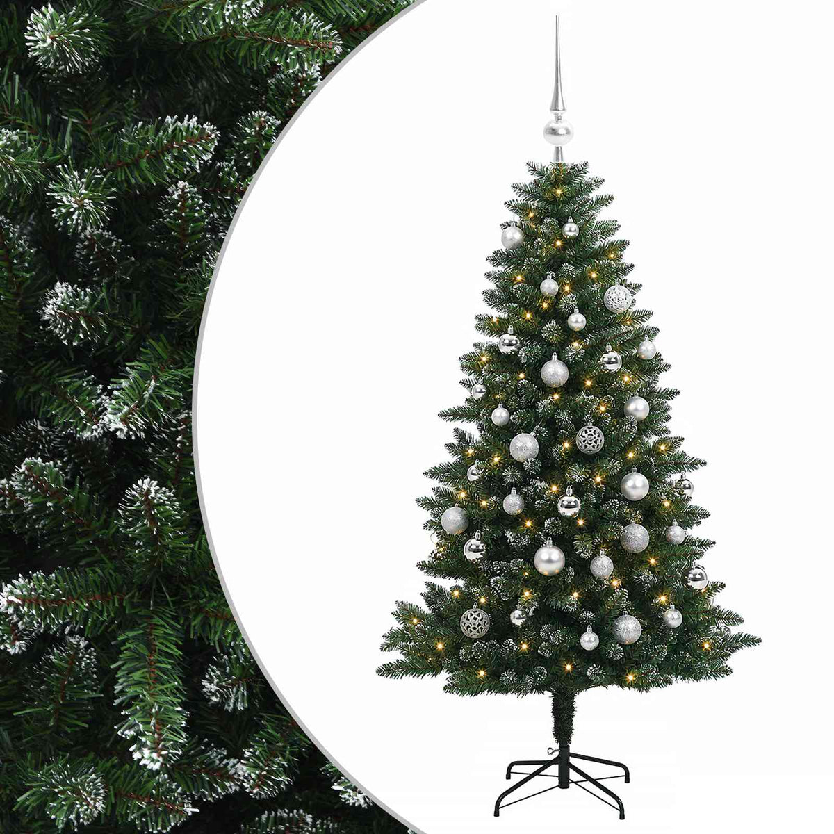 Artificial Christmas Tree with Bauble 150 cm 150 LEDs