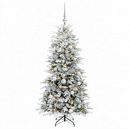Artificial Christmas Tree with Bauble 150 cm 150 LEDs