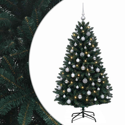 Artificial Christmas Tree Dark Green with Baubles 120 cm