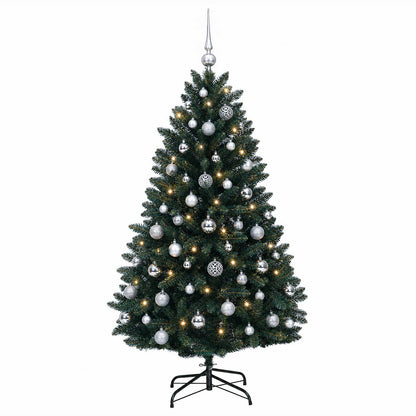 Artificial Christmas Tree Dark Green with Bauble 150 cm
