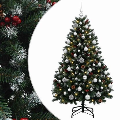 Artificial Christmas Tree Green with Bauble 150 cm 150 LEDs