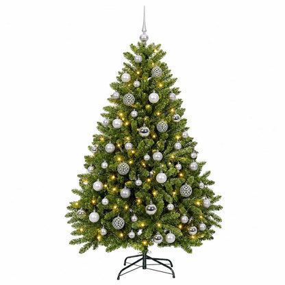 Artificial Christmas Tree Light Green with Bauble 120 cm