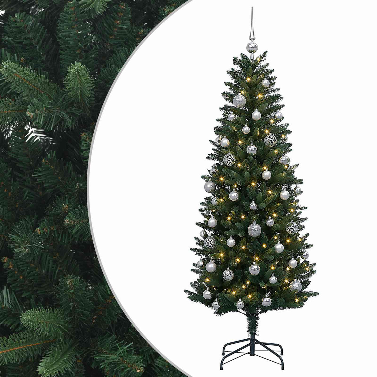 Artificial Christmas Tree with Bauble 120 cm 150 LEDs