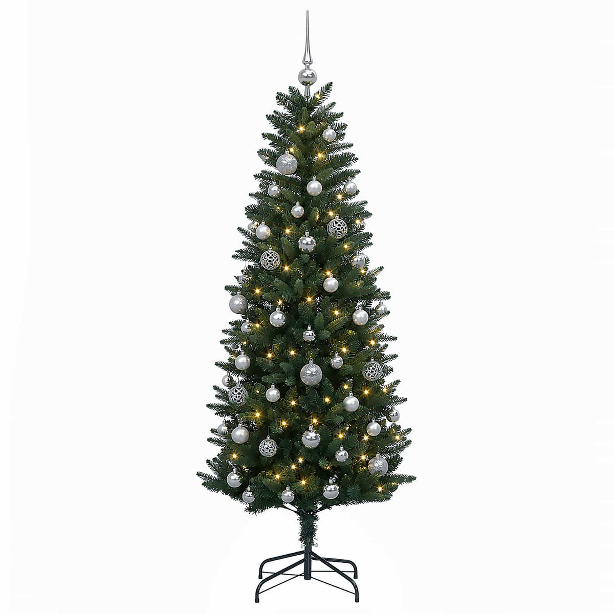 Artificial Christmas Tree with Bauble 120 cm 150 LEDs