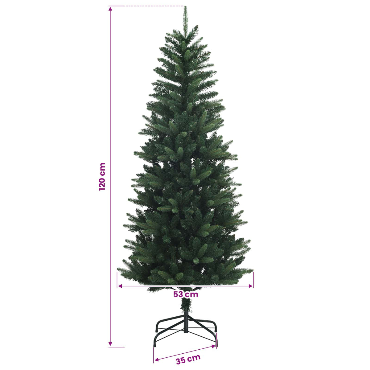 Artificial Christmas Tree with Bauble 120 cm 150 LEDs
