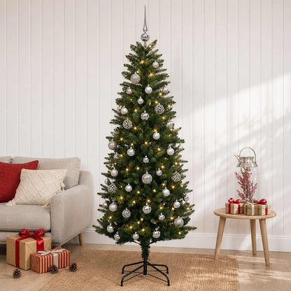 Artificial Christmas Tree with Bauble 150 cm 150 LEDs