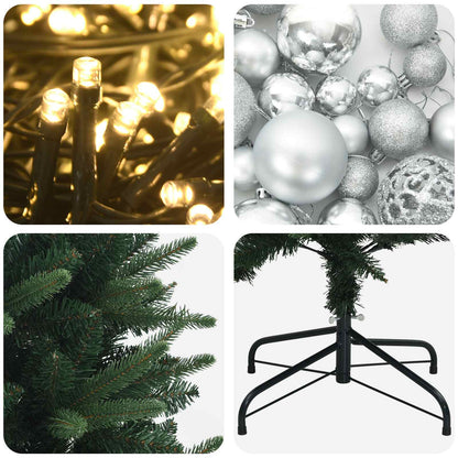 Artificial Christmas Tree with Bauble 150 cm 150 LEDs
