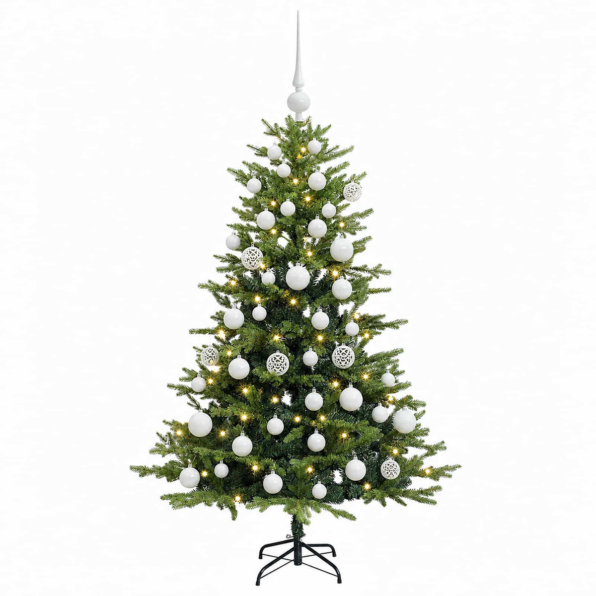 Artificial Christmas Tree with Bauble 120 cm 150 LEDs