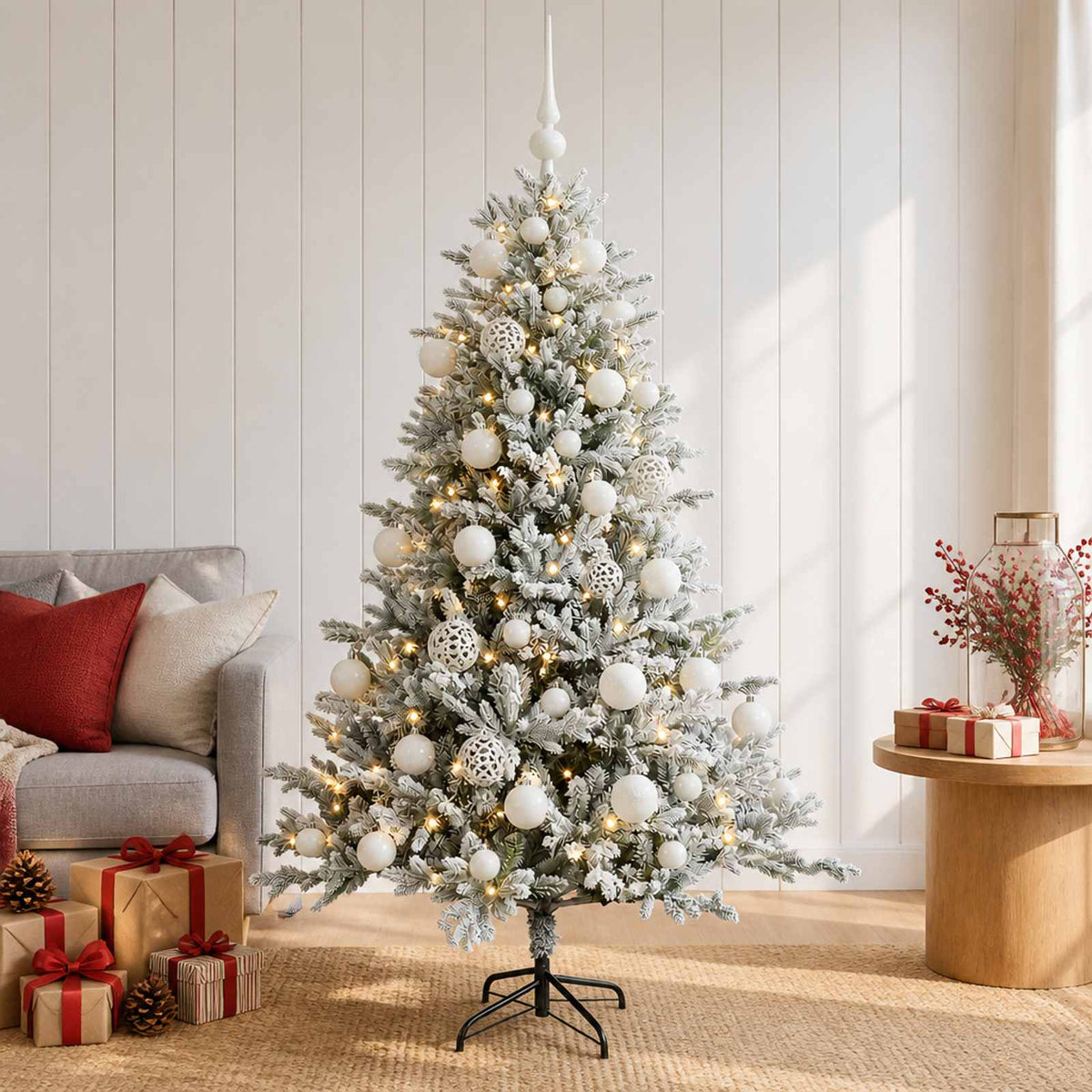 Artificial Christmas Tree with Bauble 120 cm 150 LEDs