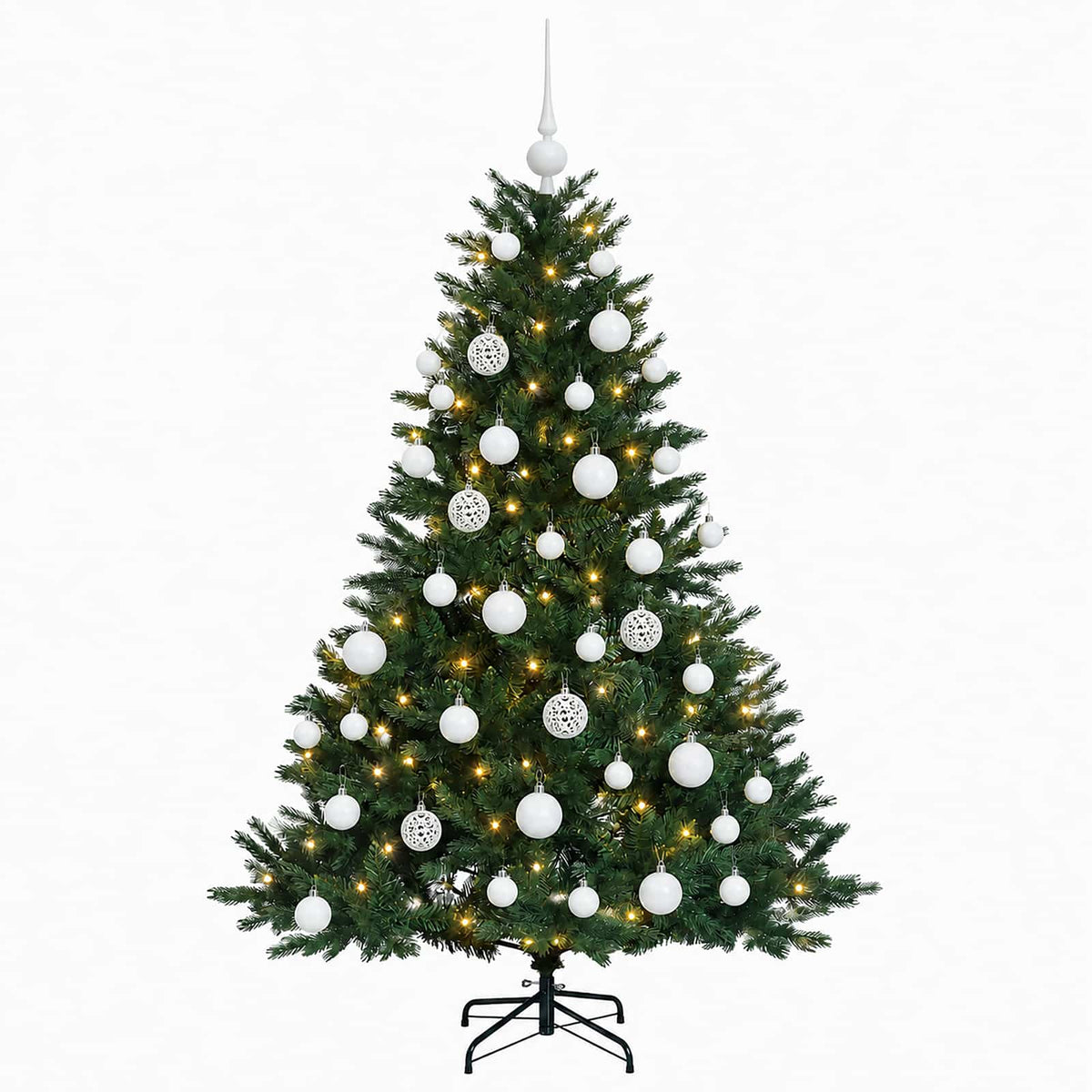 Artificial Christmas Tree with Bauble 120 cm 150 LEDs