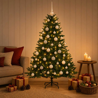Artificial Christmas Tree with Bauble 120 cm 150 LEDs