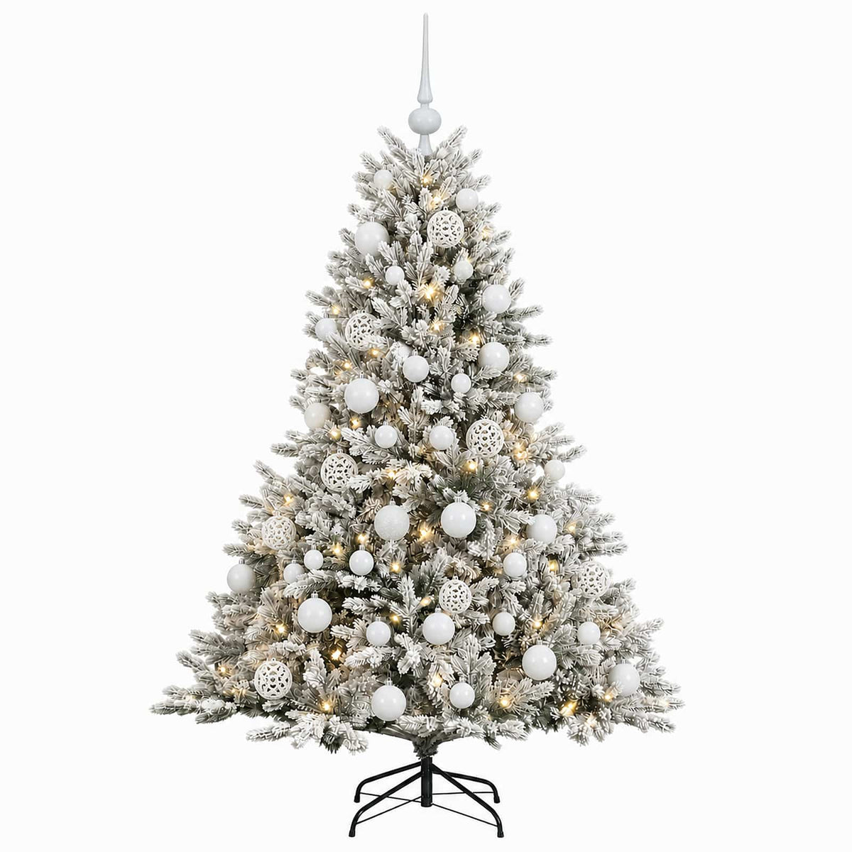 Artificial Christmas Tree with Bauble 150 cm 150 LEDs