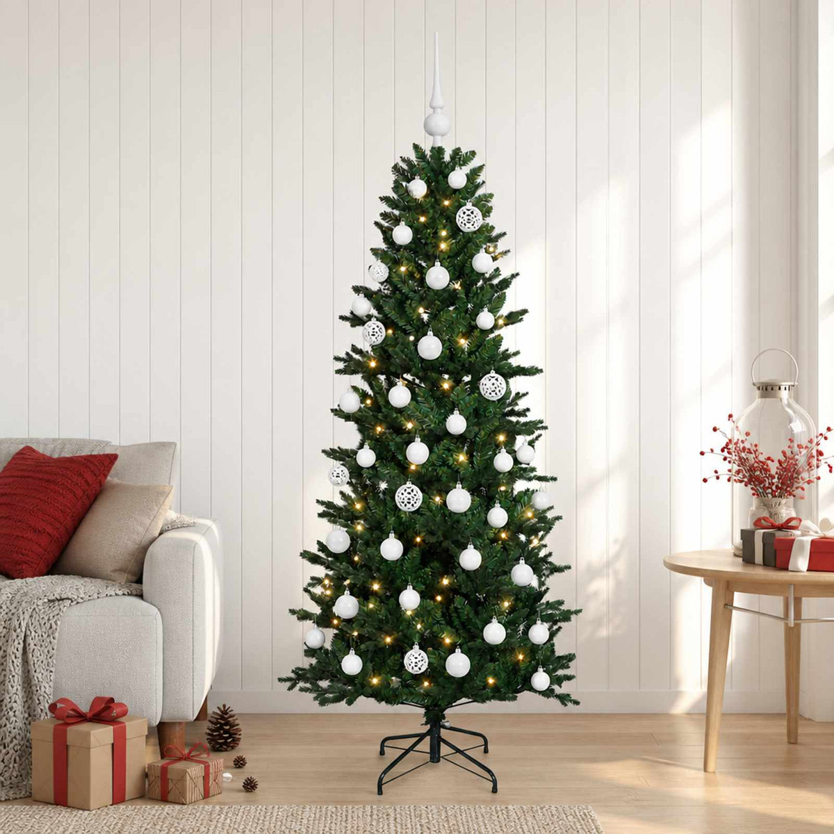 Artificial Christmas Tree with Bauble 120 cm 150 LEDs