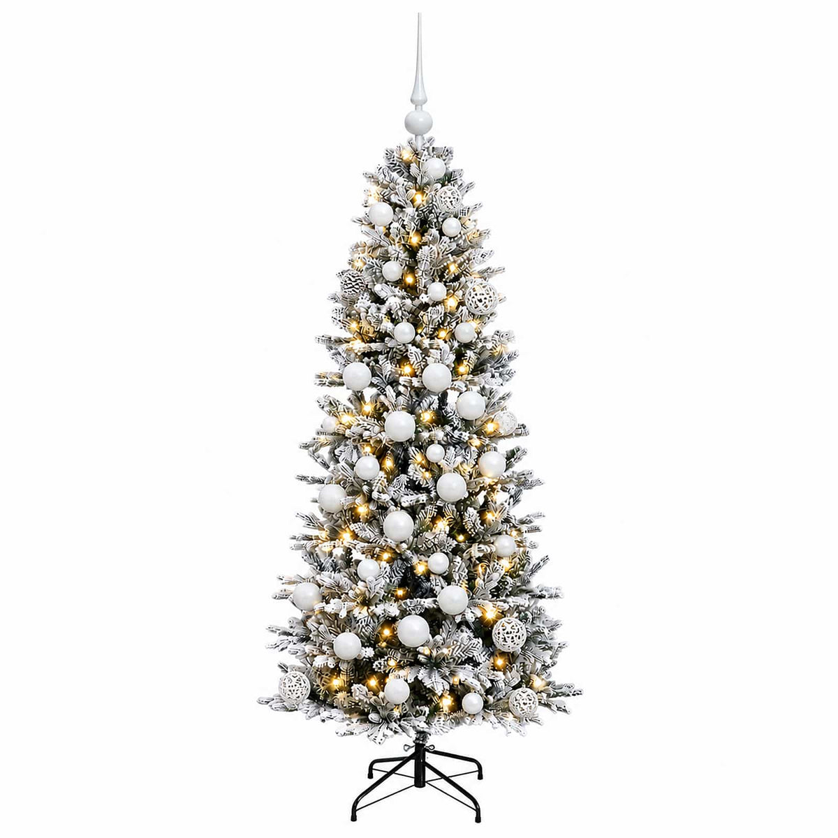 Artificial Christmas Tree with Bauble 120 cm 150 LEDs