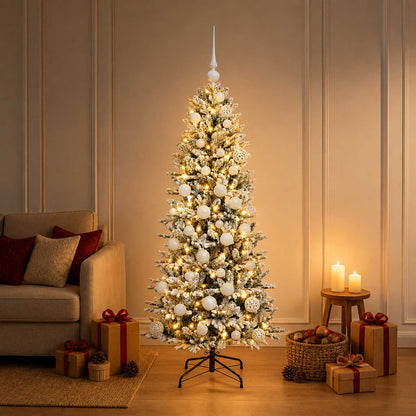 Artificial Christmas Tree with Bauble 150 cm 150 LEDs