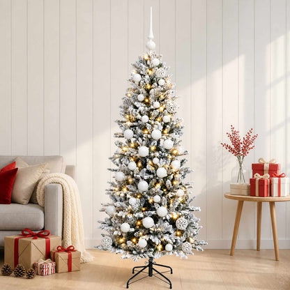 Artificial Christmas Tree with Bauble 150 cm 150 LEDs