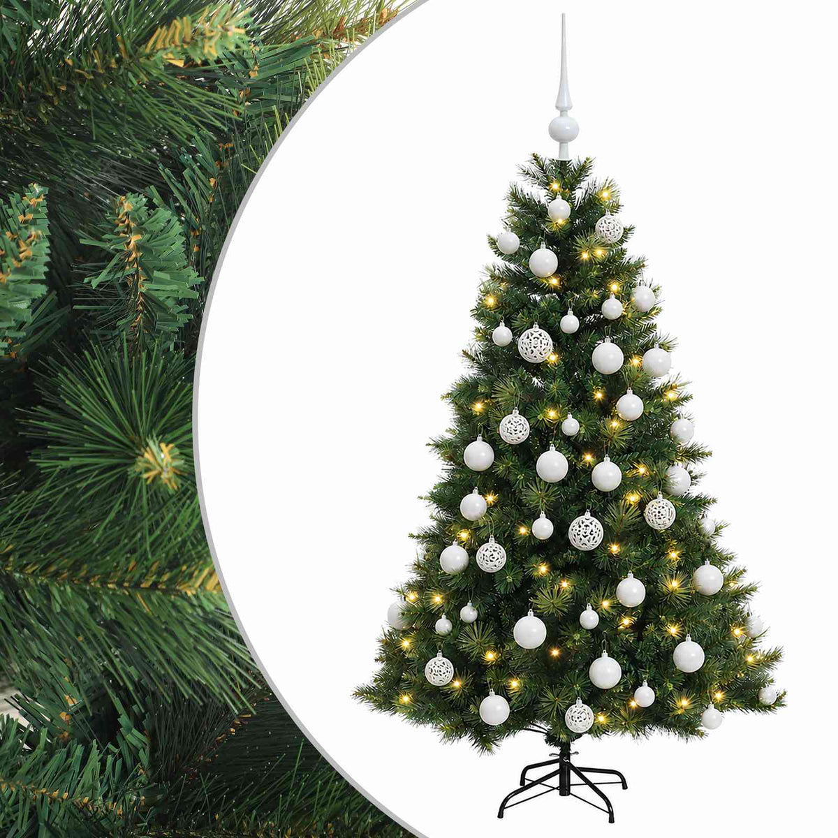 Artificial Christmas Tree with Bauble 120 cm 150 LEDs