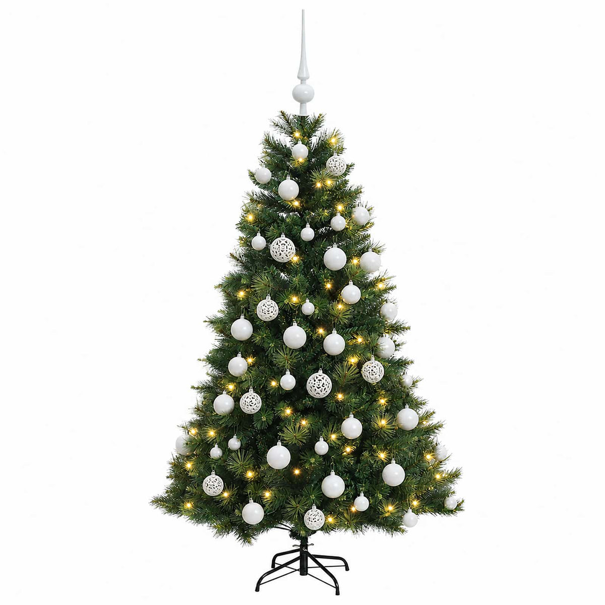 Artificial Christmas Tree with Bauble 120 cm 150 LEDs
