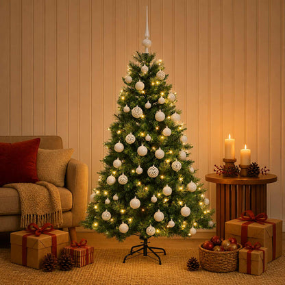 Artificial Christmas Tree with Bauble 120 cm 150 LEDs
