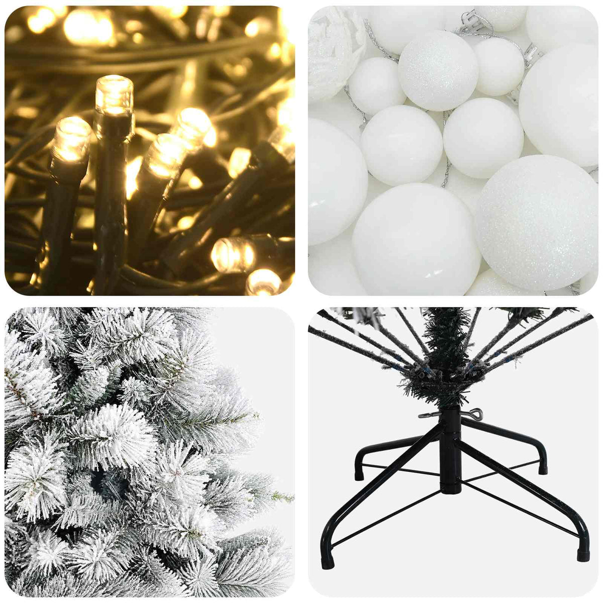Artificial Christmas Tree with Bauble 120 cm 150 LEDs